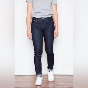Naked & Famous Denim Women's Straight Leg Jeans - Dark Blue - Size 32